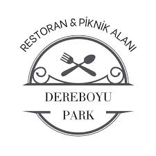 Dereboyu Park logo showing crossed fork and spoon with the text RESTORAN & PIKNIK ALANI above and DEREBOYU PARK below to evoke a riverside dining and picnic setting
